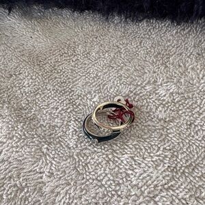 Elegant sliver and Blue Women's Ring Set